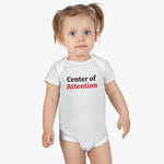 Center of Attention Onesie® Organic Baby Bodysuit