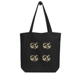 Chrysanthemum Kitty Eco Tote Bag