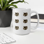 Chrysanthemum Kitty White glossy mug