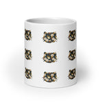 Chrysanthemum Kitty White glossy mug