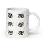 Chrysanthemum Kitty White glossy mug