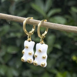 Cute Acrylic Gummy Bear Dangle Earrings