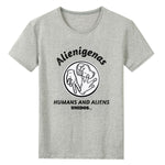 Alienigenas, Humans & Aliens Unidos. Unisex Front Print T-shirt