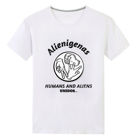 Alienigenas, Humans & Aliens Unidos. Unisex Front Print T-shirt