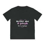 write me a poem... Unisex Rocker T-Shirt