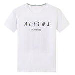 Aliens everywhere... Unisex Front Print T-shirt