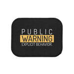 Public Warning Car Floor Mat