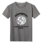 Alienigenas, Humans & Aliens Unidos. Unisex Front Print T-shirt