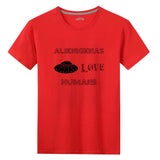 Alienígenas Love Humans. Unisex Front Print T-shirt