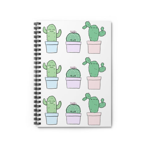 lil cacti Spiral Notebook - Ruled Line - Lustue