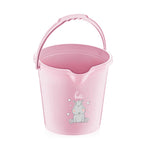 Babyjem 5 PCS Baby Bath Set , For Newborn , Bath Tub with Drain , Water Bucket , Bath Net , Tankard , Pink