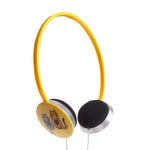 Biggdesign Cats Yellow Headphone ,  Yellow Color , Cat Design ,  Noise Reduction