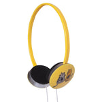 Biggdesign Cats Yellow Headphone ,  Yellow Color , Cat Design ,  Noise Reduction