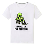 I'll take you. Unisex Front Print T-shirt