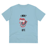 I won't bite Organic Unisex T-shirt