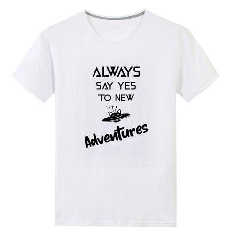 New Adventures. Unisex Front Print T-shirt