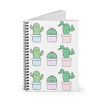 lil cacti Spiral Notebook - Ruled Line - Lustue