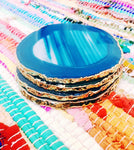 Gilded Agate Coasters