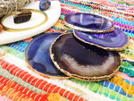 Gilded Agate Coasters