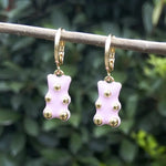 Cute Acrylic Gummy Bear Dangle Earrings