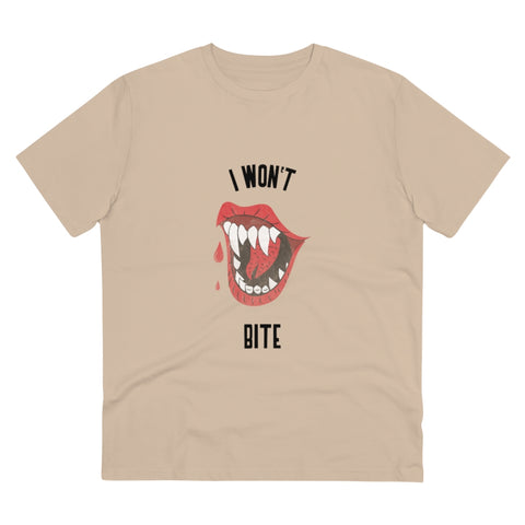 I won't bite Organic Unisex T-shirt