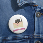 Smitten as a kitten Pin Buttons