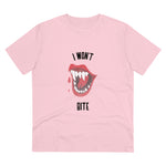 I won't bite Organic Unisex T-shirt