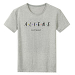 Aliens everywhere... Unisex Front Print T-shirt