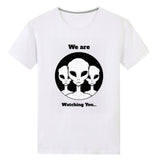 Aliens watching you. Unisex Front Print T-shirt