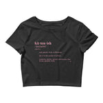 kittenish Women’s Crop Tee - Lustue