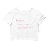 kittenish Women’s Crop Tee - Lustue