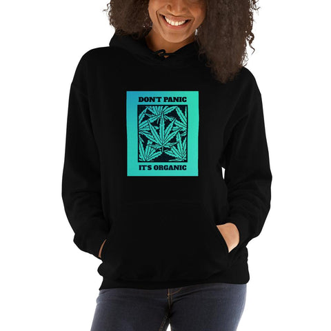 Don't Panic It's Organic Hooded Sweatshirt - Lustue