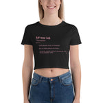 kittenish Women’s Crop Tee - Lustue