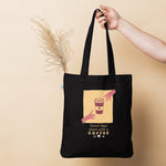 start with coffee Organic fashion tote bag