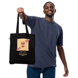 start with coffee Organic fashion tote bag