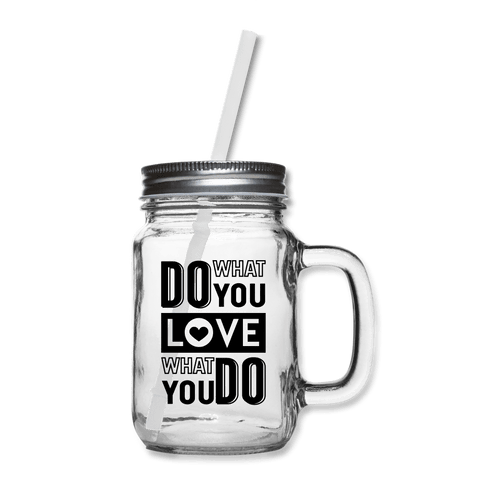 Love What You Do Cat Vet Mason Jar - clear