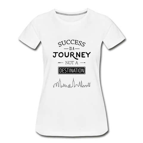 Success is a Journey Premium Organic T-Shirt - white