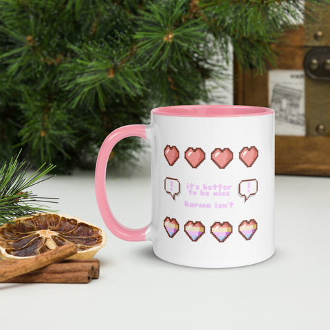 it's better to be nice Mug with Color Inside